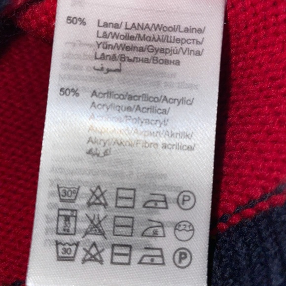 Mayoral Flag Knit Pull Over Sweater Red/Navy -NWT - Picture 6 of 7